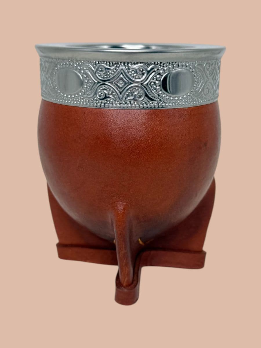 Mate Imperial Calabaza Virola de Acero Bordo